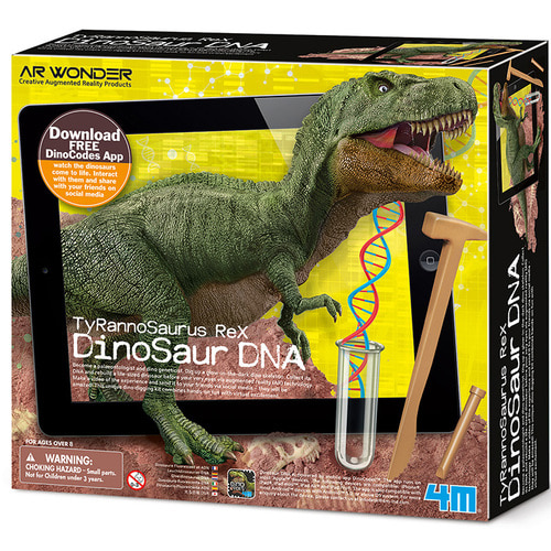 4M STEAM 수입 장난감 빛나는 티라노사우루스 공룡 고고학 발굴 쥬라기 창조적 퍼즐 게임