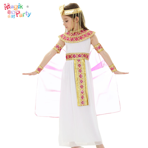 할로윈 어린이 공연 의상 코스프레 공연 의상 소녀 고대 이집트 그리스 공주 드레스 의상