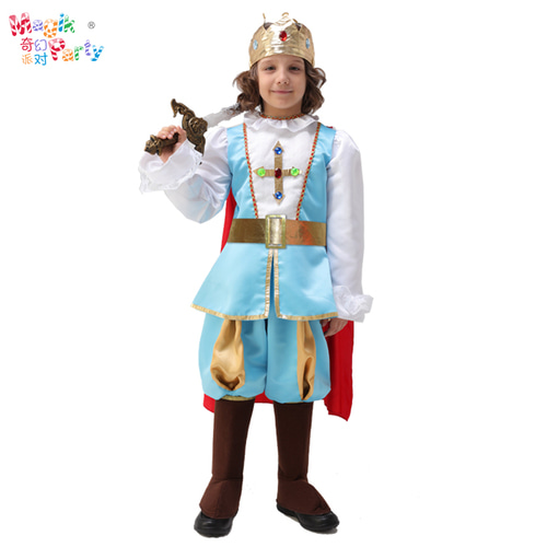 할로윈 어린이 공연 의상 코스프레 공연 의상 Boy King Prince Warrior Costume