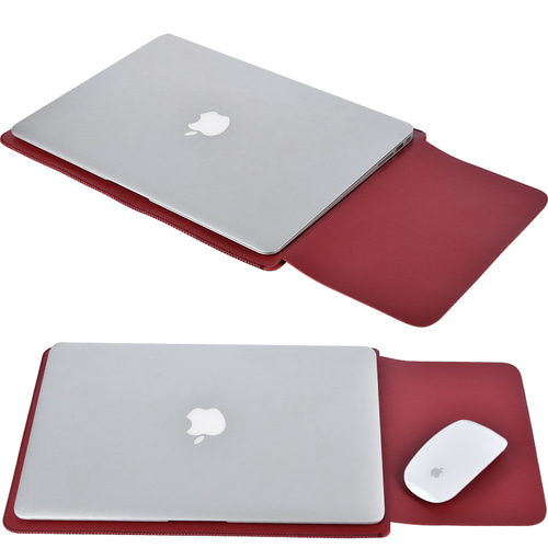 오리지널 Apple 노트북 가방 macbook12 라이너 가방 air13.3mac13 노트북 15pro16 인치 보호 커버 14 인치 11macbookpro 천연 가죽 초박형 개성 심플 화장대 레몬