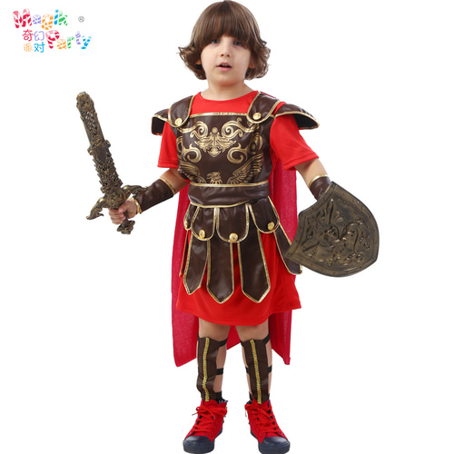 할로윈 아동복 Cosplay Boy Ancient Roman Prince Spartan Warrior Warrior Samurai