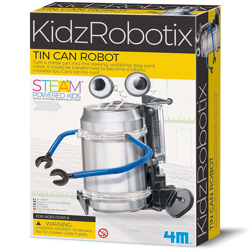4M STEM 캔 로봇 창조적 과학 대중 과학 기술 퍼즐 DIY 장난감 신구 포장 무작위 배포