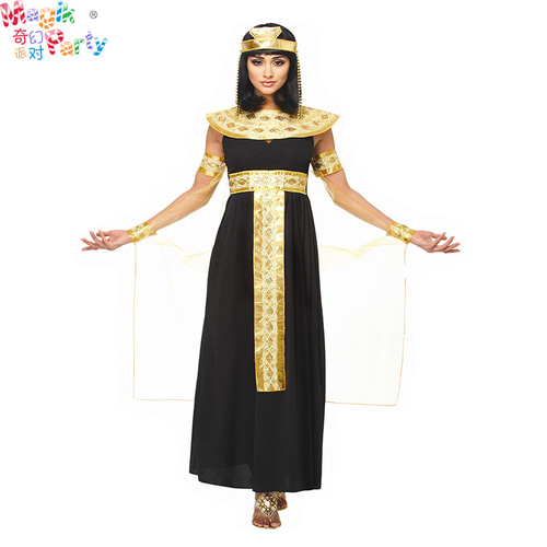 할로윈 성인 공연 의상 코스프레 공연 의상 여성 고대 이집트 인도 여왕 춤 여왕 드레스