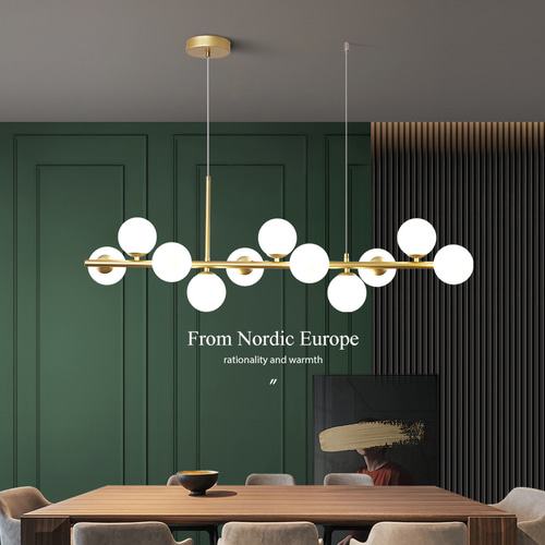 식당 샹들리에 led 미니멀리스트 현대적인 분위기 창의적인 개성 식탁 긴 바 바 북유럽 거실 램프