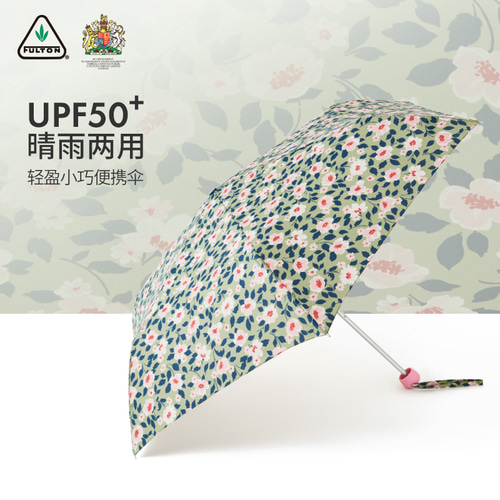 Fulton 영국 수입 Fulton Cathkidston 바 2 목적 비 우산 여성 라이트 접이식 태양 우산