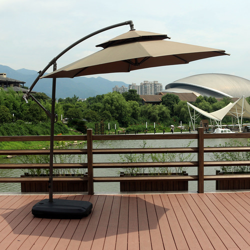 야외 우산 3 M 대형 태양 우산 야외 부스 정원 Umbilical 포장 보안 바나나 우산 로마 우산 접는