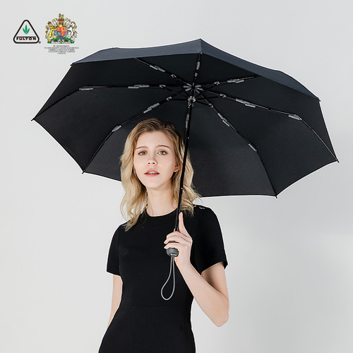 21 봄과 여름 새로운 fulton fulton 영국 수입 된 빛 럭셔리 우산 검은 맑은 비 목적 우산 Daeneli 우산 남자