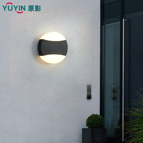 LED 벽 램프 방수 야외 단순한 안뜰 램프 개성 창조적 인 야외 홈 가든 발코니 도어 빛 벽 빛