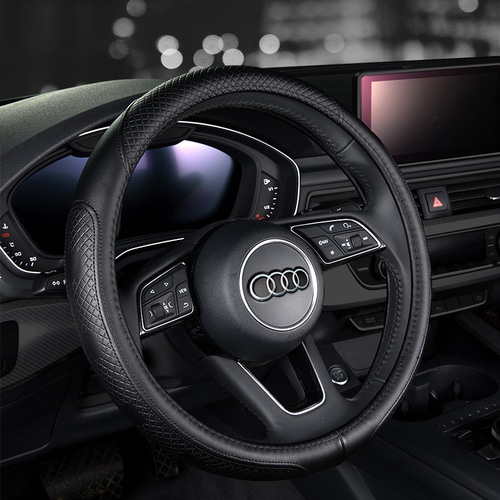 Audi Q3 Q5L A4L A5 A6L A7 A8 특수 인테리어 용품 스티어링 휠 커버 자동차 퍼팅 가죽