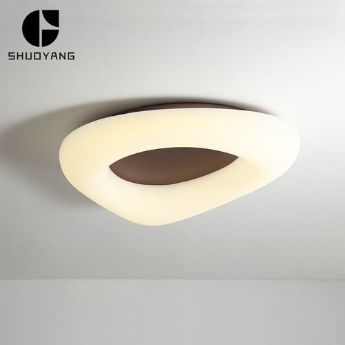 간단한 흰색 작은 거실 천장 램프 디자이너 홈 따뜻한 주 침실 룸 스터디 룸 의류 룸 간단한 빛