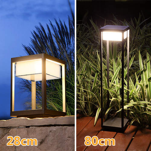야외 방수 잔디 램프 현대 미니멀 런스트 가든 가든 그라운드 램프 LED 공원 길가 조명 야외 기둥