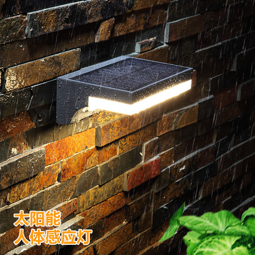 LED 유도 벽 조명 가든 정원 벽 야외 풍경 램프 야외 방수 태양 가정용 벽 촬영 빛