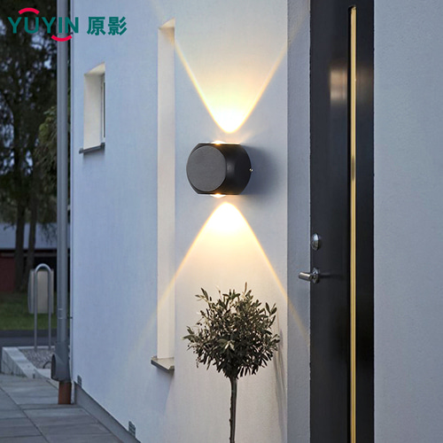 LED 옥외 둥근 벽 램프 외벽 상단 및 하급 옥외 방수 정원 램프 발코니 통로 장식 벽 조명