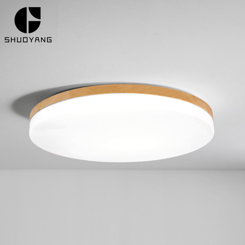 노르딕 흡입 램프 LED 거실 현대 간단한 초박형 둥근 침실 발코니 다다미 일본어 로그 전등