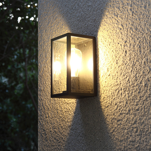 야외 방수 벽 빛 E27 램프 헤드 가든 정원 발코니 벽 라이트 레트로 컬렉션 빌라 문 벽 빛