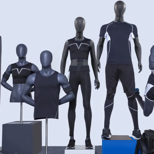 의류 매장 모델 소품 남성과 여성 전체 절반 본문 3D 근육 스포츠 가짜 몸 창 모델 소품 디스플레이 스탠드