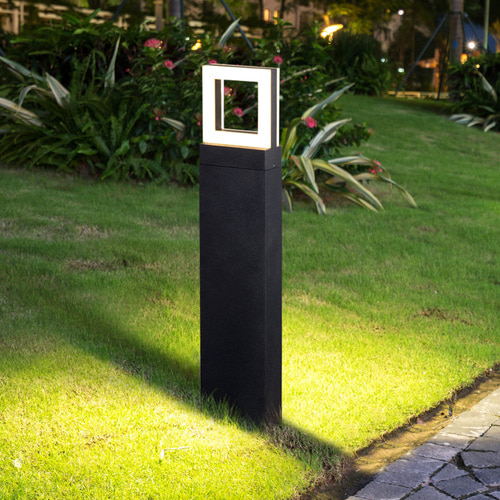 간단한 현대 LED 정사각형 잔디 램프 야외 공원 조명 정원 잔디 지상 램프 야외 방수 정원 빛