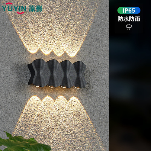 야외 벽 라이트 방수 빌라 야외 발코니 벽 램프 엔지니어링 LED 가벼운 슈퍼 밝은 외벽 밝은 물 벽 칼럼 라이트
